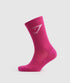 Gymshark | Crew Socks 3 pk - Margenta Pink/Pink/ Sweet pink